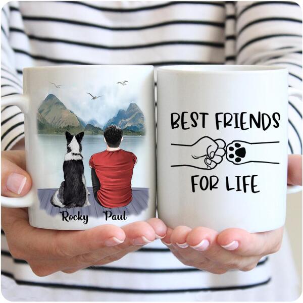 Load image into Gallery viewer, Man &amp; Dogs - Best Friends Personalised Mug
