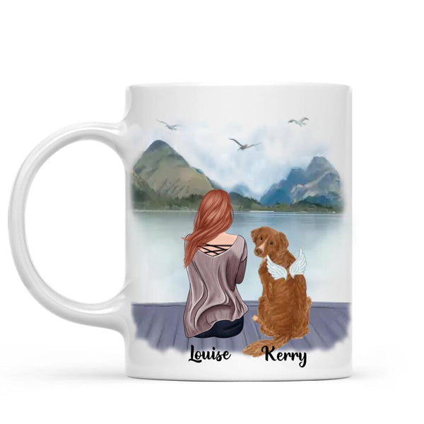 Load image into Gallery viewer, Girl &amp; Dogs - Forever in my heart - Personalised Mug
