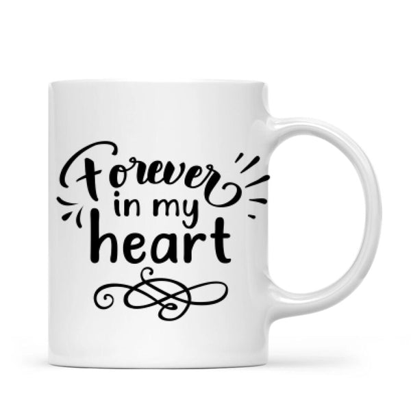 Load image into Gallery viewer, Girl &amp; Dogs - Forever in my heart - Personalised Mug
