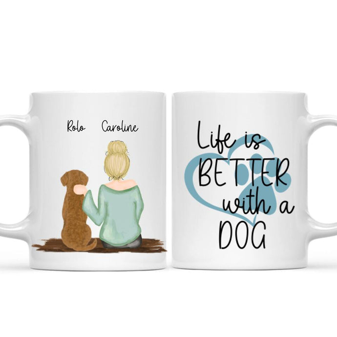 Girl and Dog Mug ver2