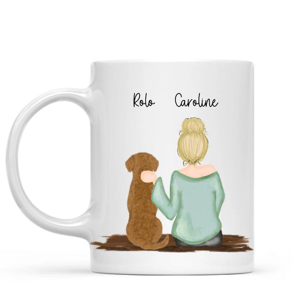 Load image into Gallery viewer, Girl and Dog Mug ver2
