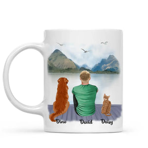 Man & Pets- Life is better with Pets- Personalised Dog Mug