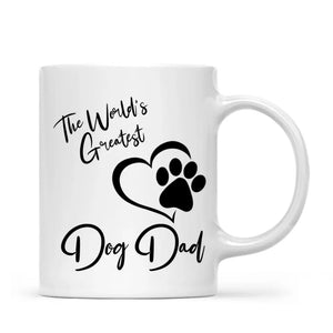 Man & Dogs - World's greatest dog dad - Personalised Dog Mug