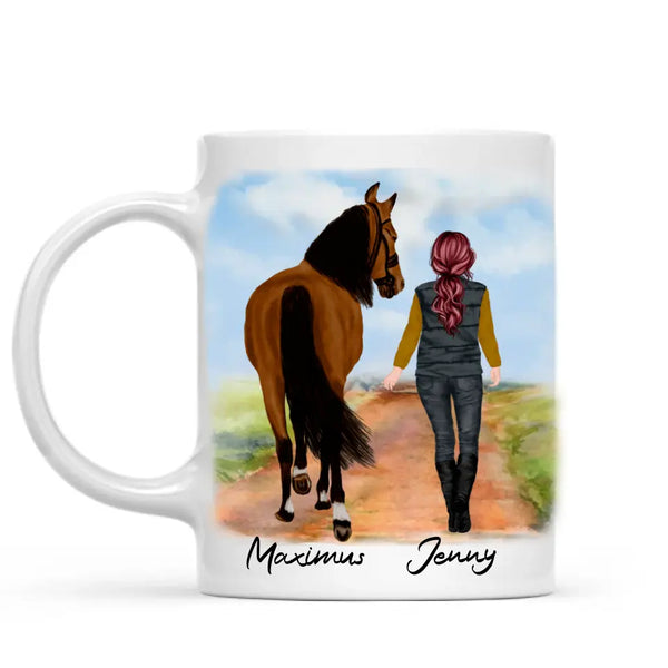 Load image into Gallery viewer, Girl and Horse Mug
