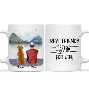 Man & Dogs - Best Friends Personalised Mug