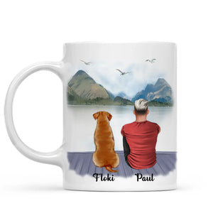 Man & Dogs - Best Friends Personalised Mug