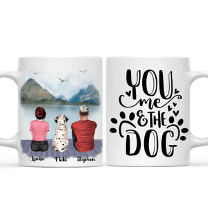 Couple & Dogs -You me and the dog Personalised Mug