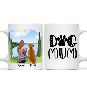 Female & Dogs - Personalised Dog Mug