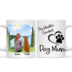 Female & Dogs - Customised Dog Mug