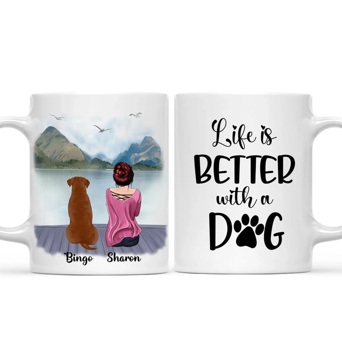 Person and Dog Mug - Personalised Mug