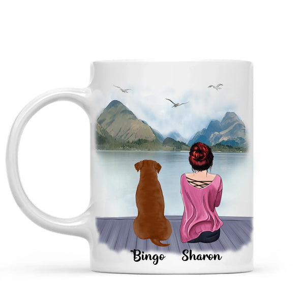 Load image into Gallery viewer, Person and Dog Mug - Personalised Mug
