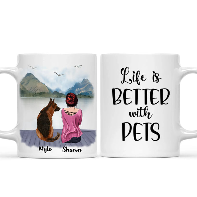 Person and Pets Mug -  Personalised Mug