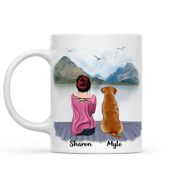 Load image into Gallery viewer, People and Pets Personalised Mug - Chose Dogs, Cats, Men, Women &amp; Message - Live Preview
