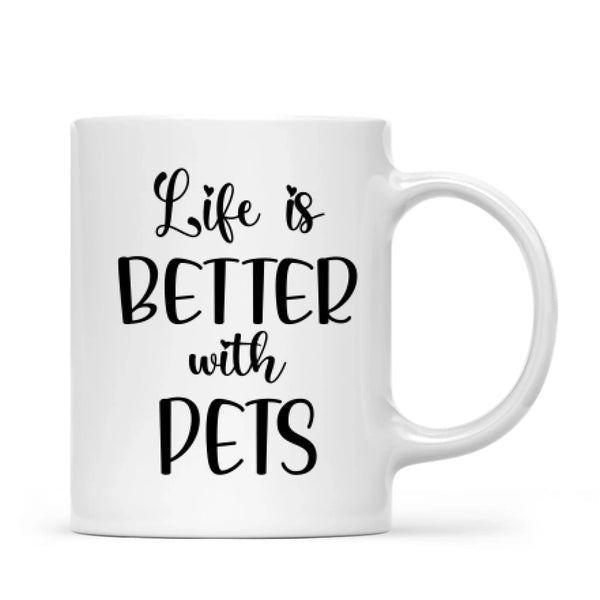 Load image into Gallery viewer, People and Pets Personalised Mug - Chose Dogs, Cats, Men, Women &amp; Message - Live Preview
