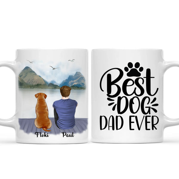 Load image into Gallery viewer, Man &amp; Dogs - Personalised Dog Mug. Perfect Father's day gift!
