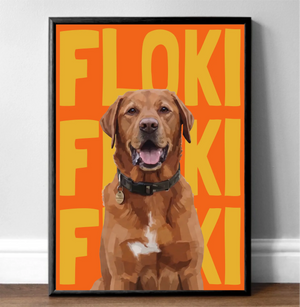 Dog Name Portrait