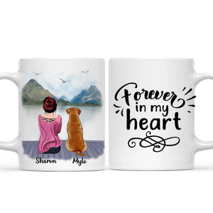 People & Pets Mug - Forever in my Heart - Message can be changed - Made in Scotland