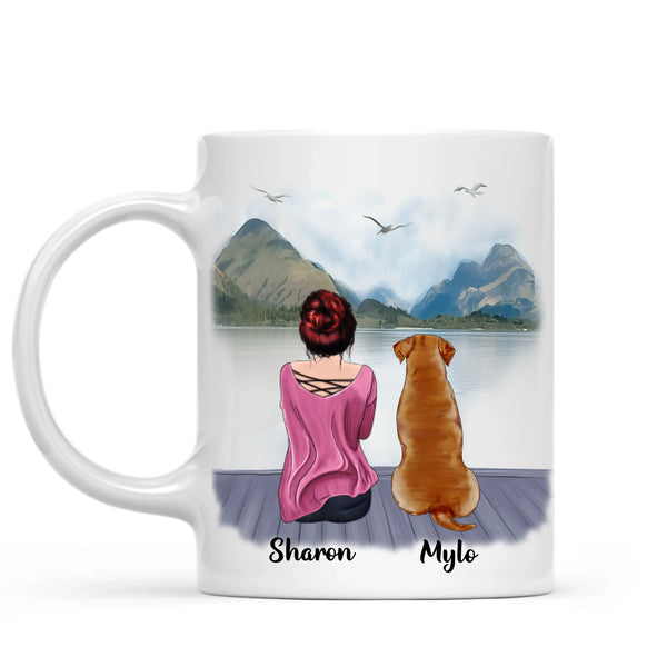 Load image into Gallery viewer, People &amp; Pets Mug - Forever in my Heart - Message can be changed - Made in Scotland

